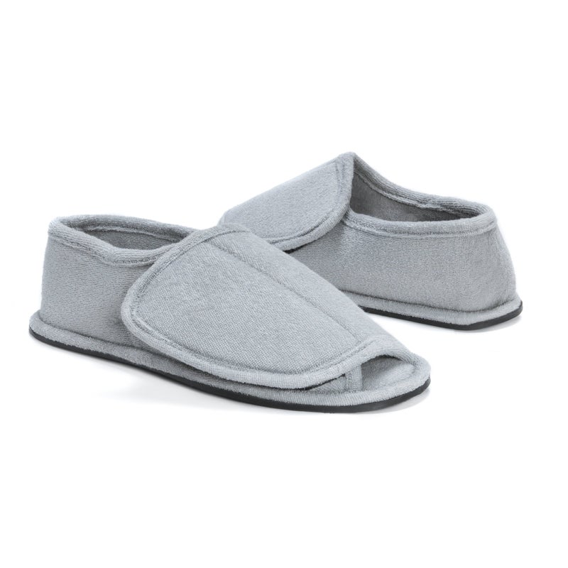 MUK LUKSÂ® Men's Velcro Open Toe Slippers - Image 3